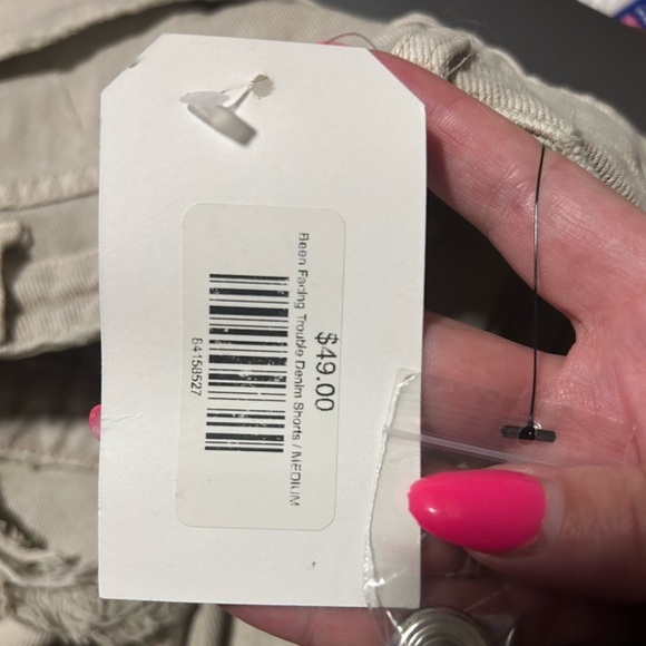 Distressed Denim Shorts - Picture 2 of 2